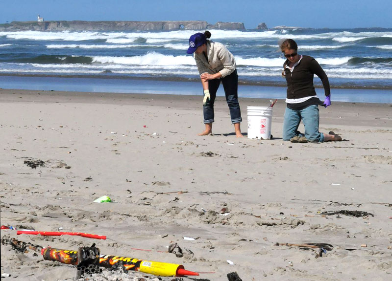 Central Oregon Coast Towns Band Together to Clean Up After Fireworks 