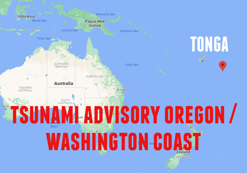 South Pacific Event Causes Tsunami Advisory on Washington / Oregon Coast