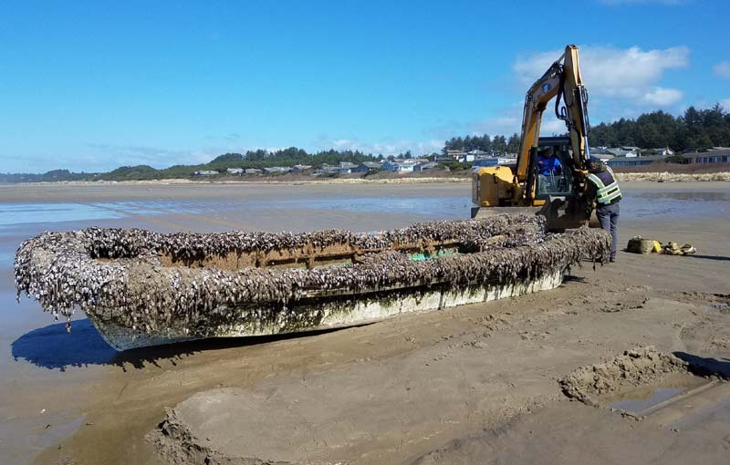 Possible 'Tsunami Debris' Boat on Oregon Coast Presents Mysteries 