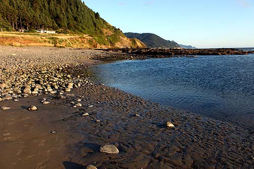 Two Wild Sights of an Oregon Coast Summer: Extended Sands and No Waves 