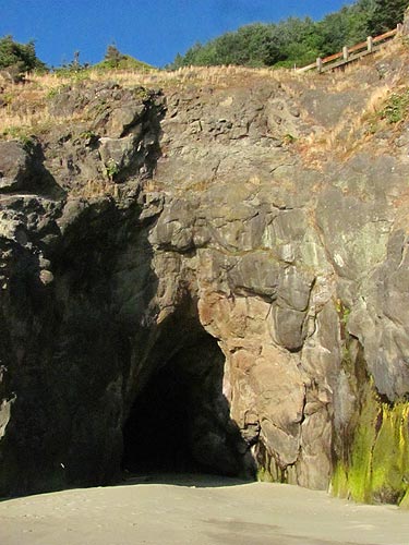 Bray's Point, Cave at Bob Creek, near Yachats and Florence