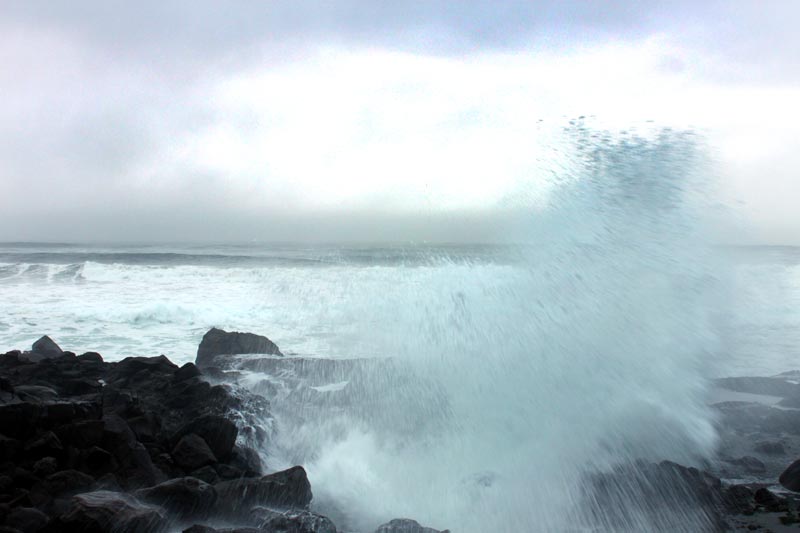 Storm wave at 804 Trail, Yachats