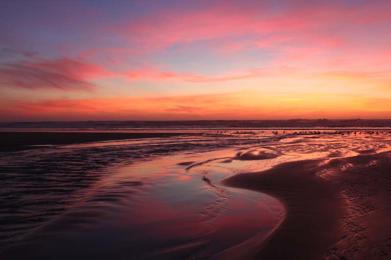 That Silken Glow that Neptune Beach Gets | Central Oregon Coast