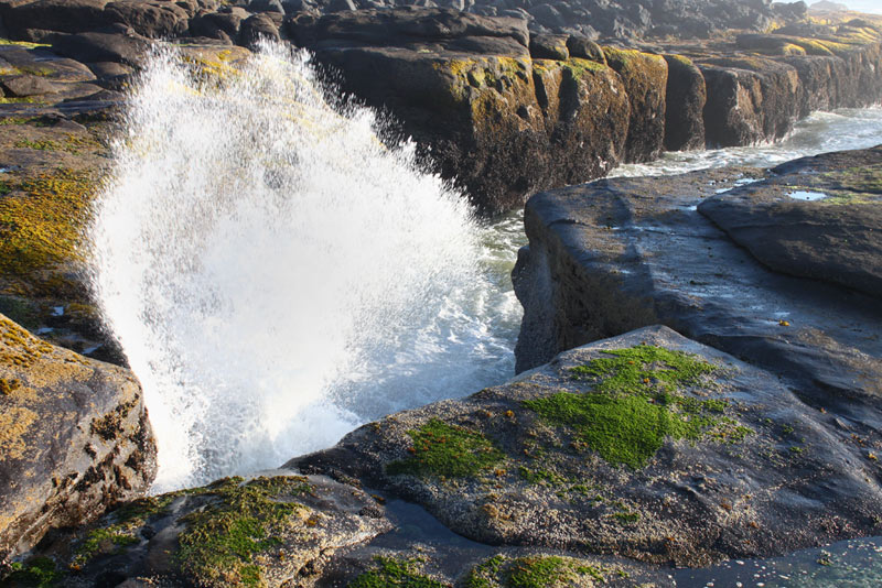 Yachats' Underbelly in Video: Myriad of Holes, Tidal Explosions in Oregon Coast Town