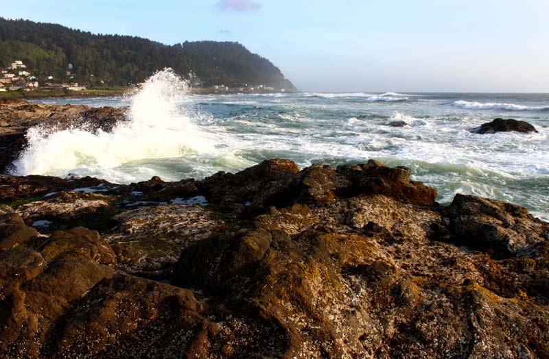 The Jagged, Blackened, Dramatic Chaos of Oregon Coast at Yachats